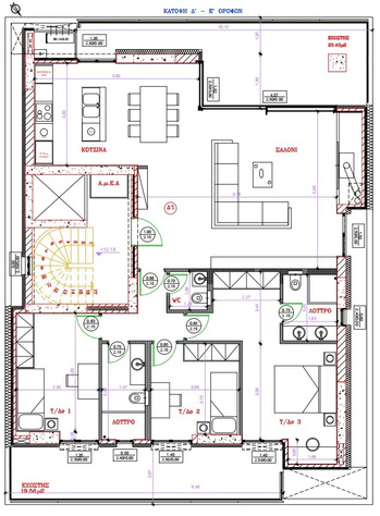fourth & fifth floor 3 bedroom