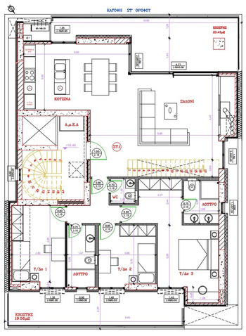 sixth floor 3 bedroom maisonete